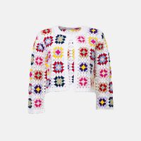 Granny Square Crocheted Cardigan