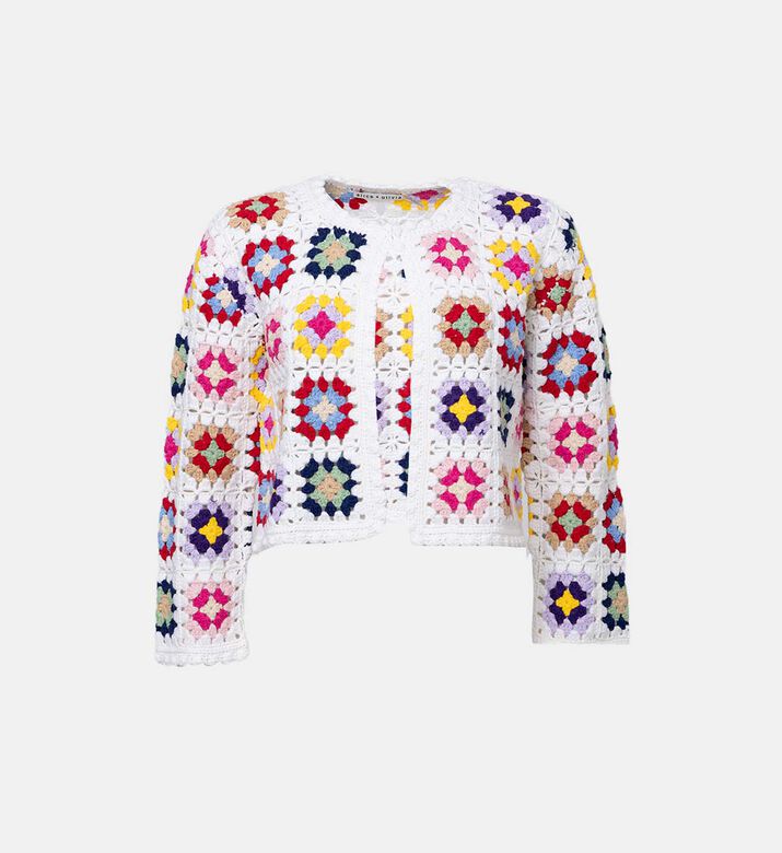 Granny Square Crocheted Cardigan