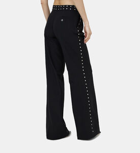Pleated Front Wide-leg Pants
