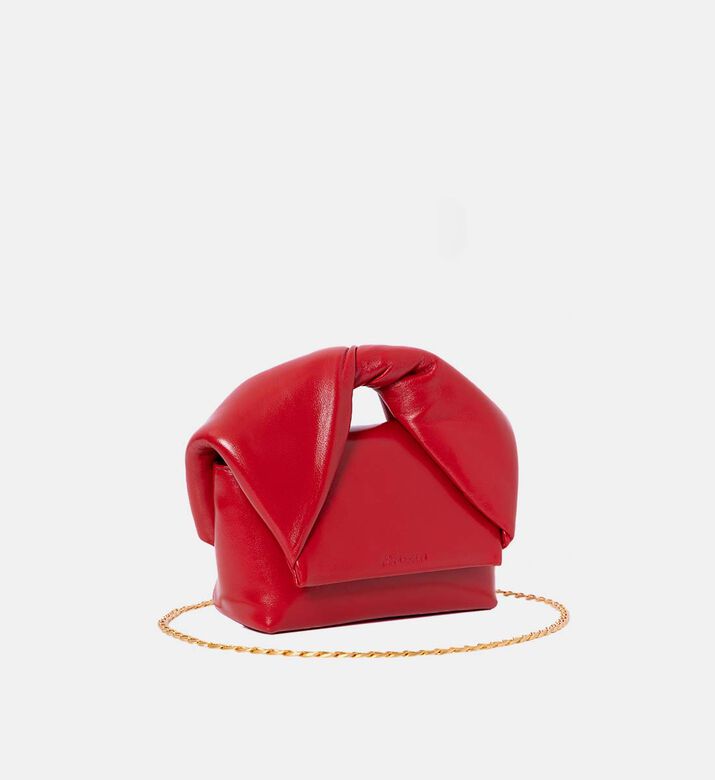 Leather Top Handle Small Twister Bag