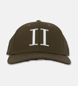 Les Deux Logo-embroidery Curved Brim Cap, Green, Packshot View