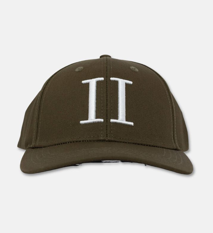 Les Deux Logo-embroidery Curved Brim Cap, Green, Packshot View