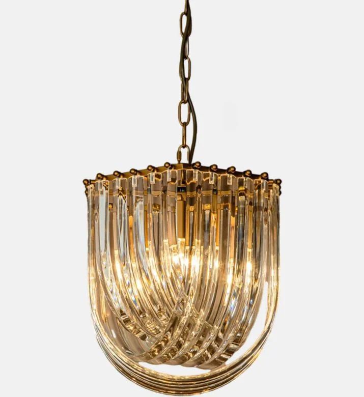 Baroque Chelsea Glass Tubes Chandelier, Gold, 61cm, Packshot View