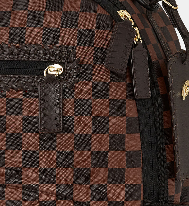 Sip Lock Checkered Pattern Backpack Sip Lock Checkered Pattern Backpack