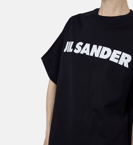 Jil Sander Oversized Logo Print T-shirt, Model View