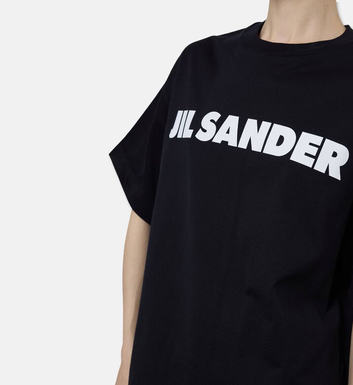 Jil Sander Oversized Logo Print T-shirt, Model View