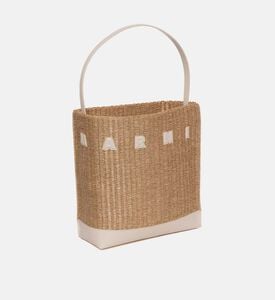 حقيبة موزيو هوبو مزينة بجلد ورافايا