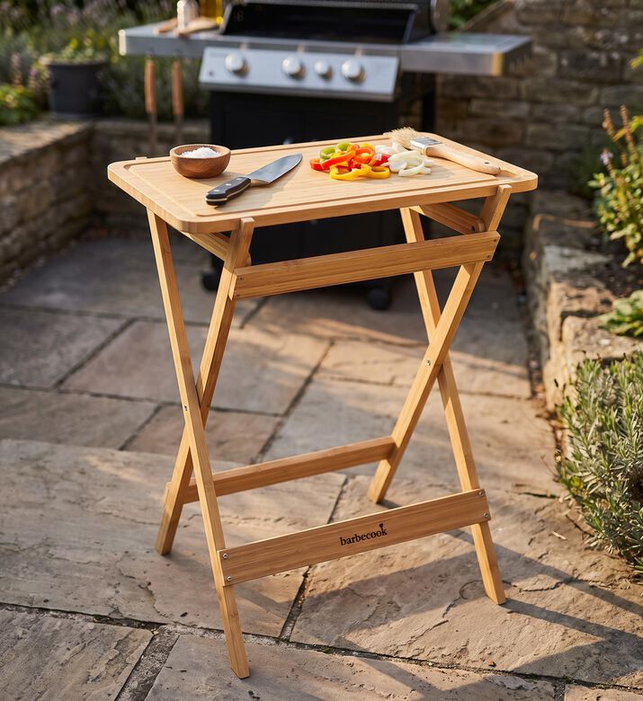 Barbecook Bamboo Wood Cutting Table, Packshot View
