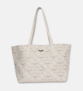 Zadig et Voltaire Z Monogram Printed Shopper Bag, White, Packshot View