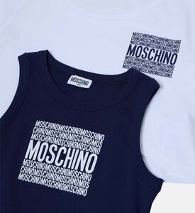 Cotton Cropped Tank T-shirt Set