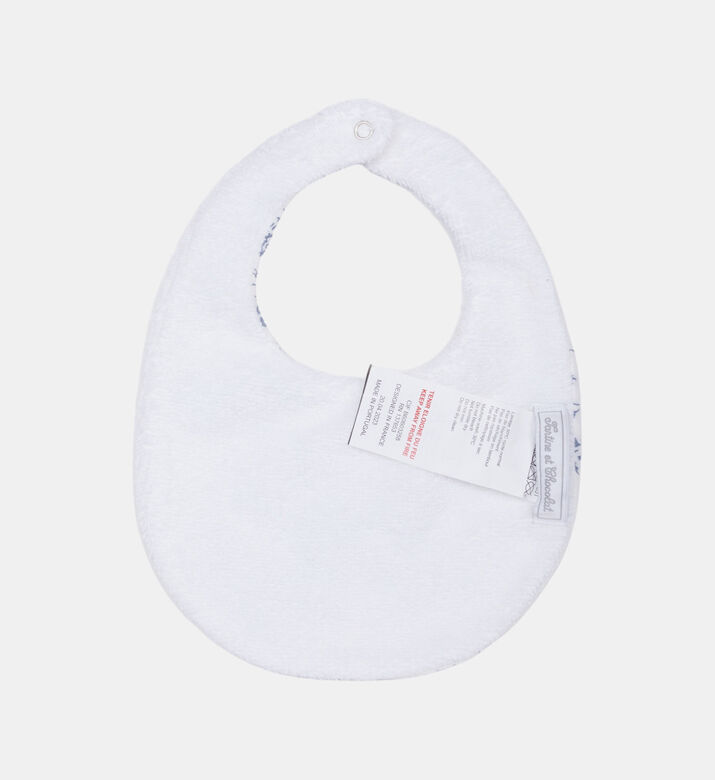 Baby Boy Feuillage Cornflower Bib