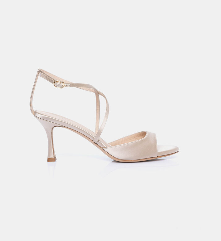 Xose High-heel Silk Sandals