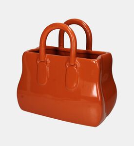 مزهرية فخار ناعم بشكل حقيبة تسوق