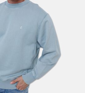 Etudes Tonal Logo Ribbed Sweatshirt, Model View