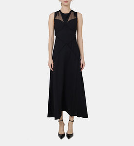 فستان سادي كريب تويل فيسكوز