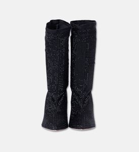 Gedebe Micro-crystals Embellished Mini Boots, Black, Eu-38, Packshot View