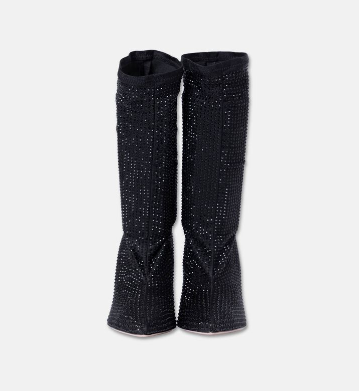 Gedebe Micro-crystals Embellished Mini Boots, Black, Eu-38, Packshot View