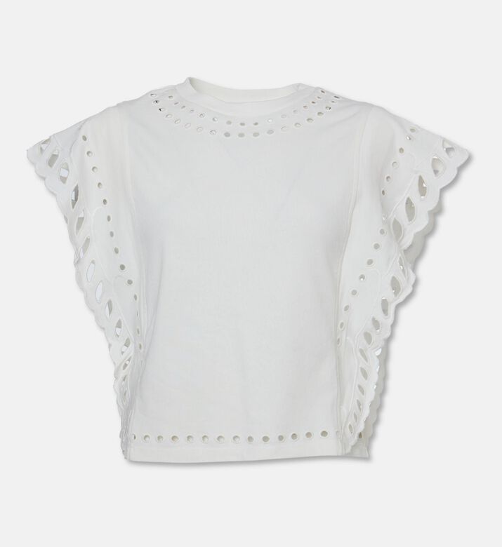 Isabel Marant Eyelet Ruffle Sleeveless Top, Packshot View