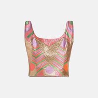 Nermin Brocade Crop Top