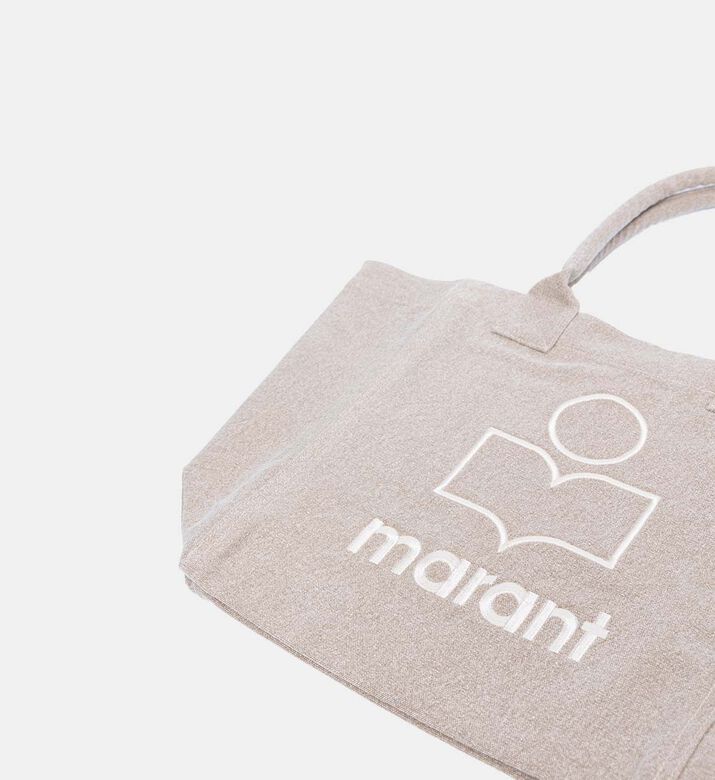 Spacious Embroidered Logo Tote Bag