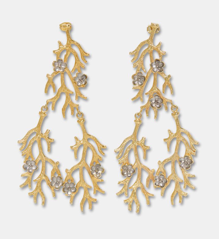 Raife Earrings 3 Branches Flowers, Packshot View