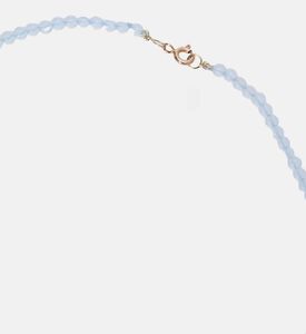 Eye-shaped Beaded Pendant