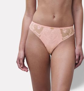 Chantelle Floral Lace Embroidered Tanga, Model View