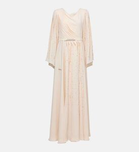 Bead-embellished Long Dress