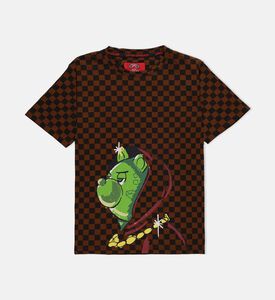 Hidden In The Checkered Regular-fit T-shirt Hidden In The Checkered Regular-fit T-shirt