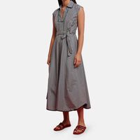 Gingham Taffeta Polo Dress