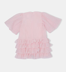 فستان واسع بأكمام قصيرة