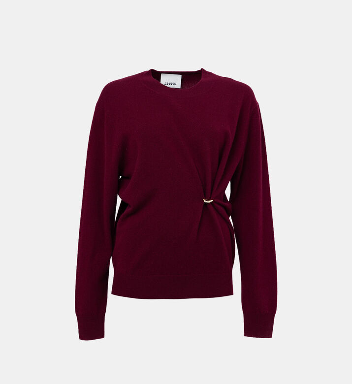 سترة إيلاريا صوف وكشمير بحلقة مجمعة