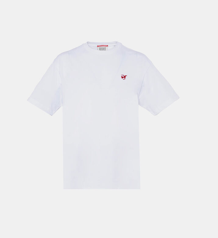 تيشيرت بتطريز طائر سلام