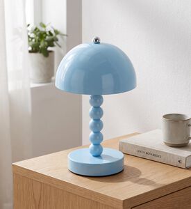 Leitmotiv Bubbles Spherical Base Table Lamp, Blue, Packshot View
