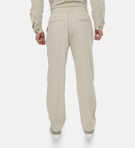 Les Deux Como Tapered Slub Drawstring Pants, Model View