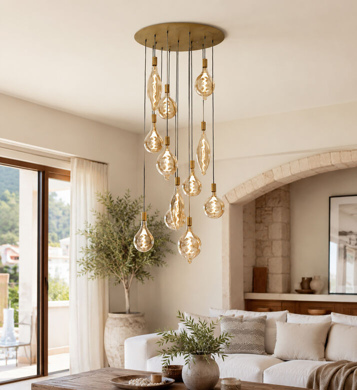 Masterlight Aron 12-bulbs Ceiling Lamp, Packshot View