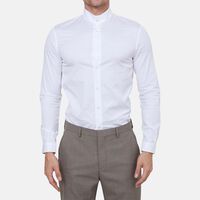 Stripped Long-sleeve Button-down Shirt