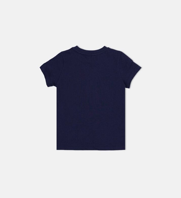 تيشيرت قصير الأكمام بطبعة دب تيدي وشعار