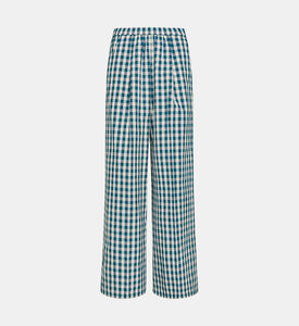 Gingham Elastic Waist Pants