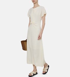 Central Folds Midi Dress