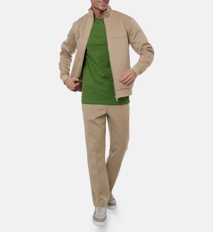 Les Deux Norregaard Short-sleeve Contrast T-shirt, Lime, M, Model View