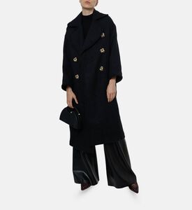 Edward Achour Paris Button-detail Regular-fit Coat, Model View