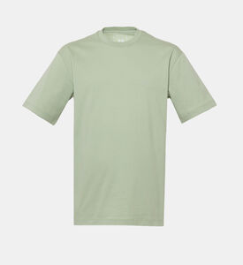 تيشيرت بياقة مستديرة بأكمام قصيرة