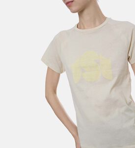 تيشيرت فال قطن بطبعة حريرية