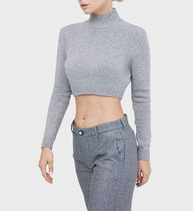 بلوزة قصيرة منسوجة من الصوف الصخري القمري