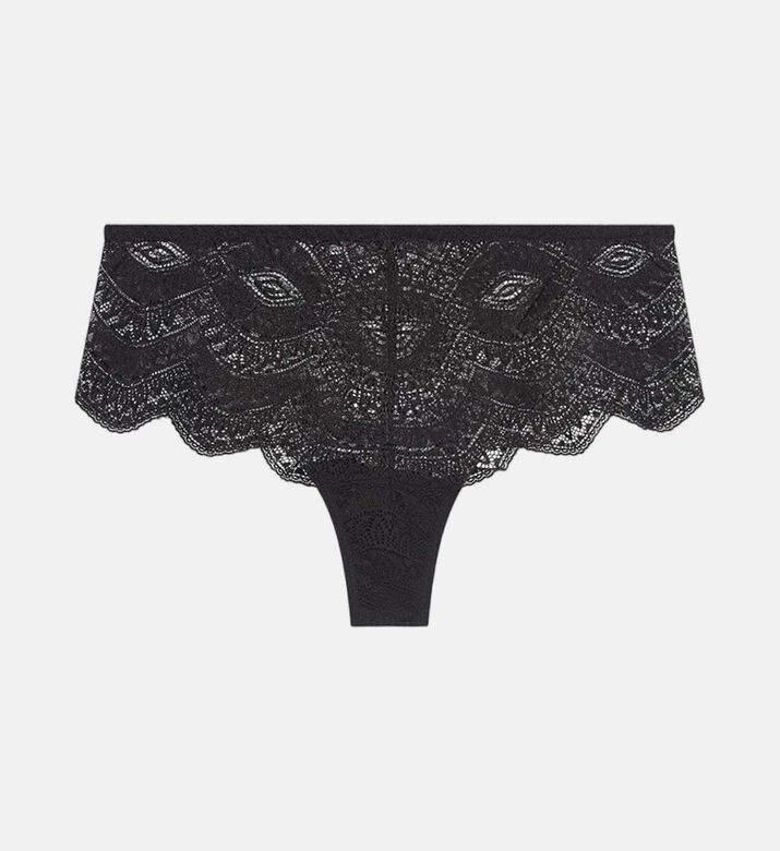 Simone Perele Karma Seamless Lace Shorty Brief, Black, Xl, Packshot View