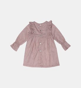 Dara Cotton Velvet Bow Dress