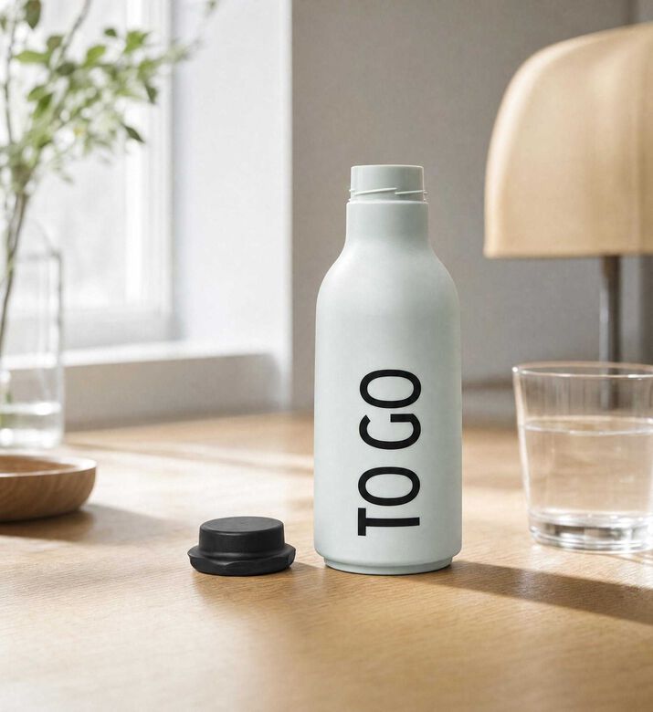 Design Letters To Go Water Bottle, Green, Model View