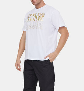 Upside-down Gold Cotton T-shirt
