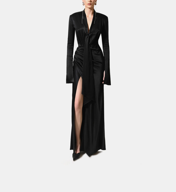 Deep V-neck Mermaid Maxi Dress Deep V-neck Mermaid Maxi Dress